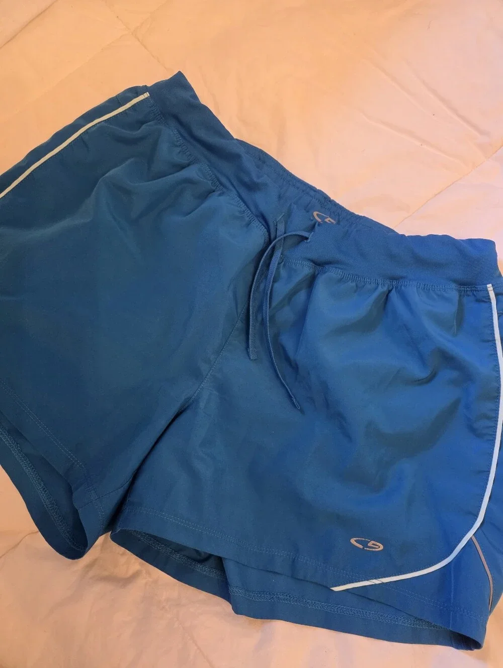 Women's Blue Athletic Running Shorts